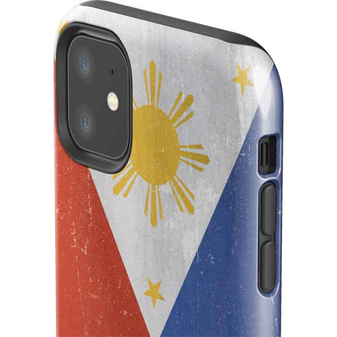 Philippines Flag Distressed iPhone 11 Impact Case